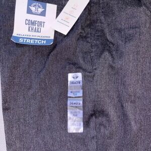 Dockers Comfort Khaki Relaxed Fit Pleated Stretch Men's Pants 36x29